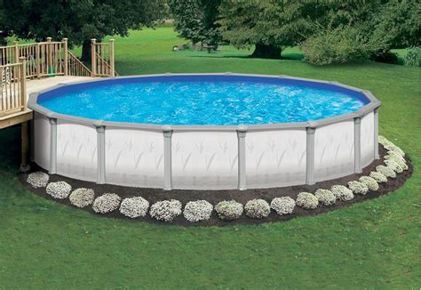 Aboveground pools are more beautiful when you add some color, shapes and textures of landscaping around the pool. Above ground pool landscape | ... above ground pool from ...