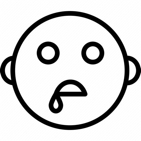Emoticon Saliva Drooling Emoji Expression Face Smiley Icon Download On I Daftsex Hd