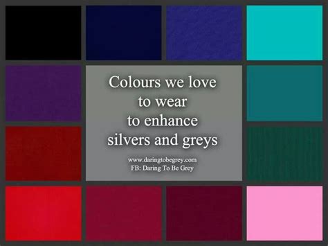 Colors That Look Great With Silvergrey Hair Silver Grey Hair Silver