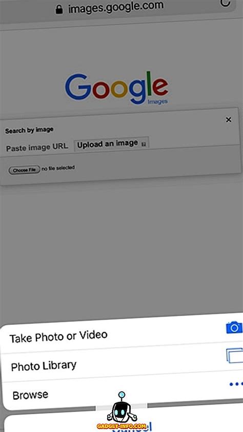 Wählen sie das bild aus der galerie bei der aufnahme von der. Umgekehrte Bildersuche Handy Ios - Test 6
