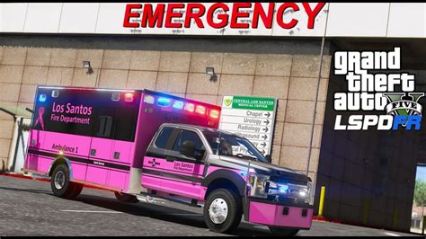 Gta 5 Lspdfr Ems 35 Play As A Paramedic Mod Breast Cancer