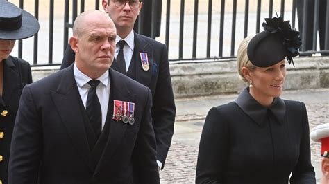 why mike tindall is wearing three medals at queen s funeral hello