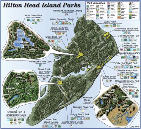 Hilton Head Island Map Of Resorts