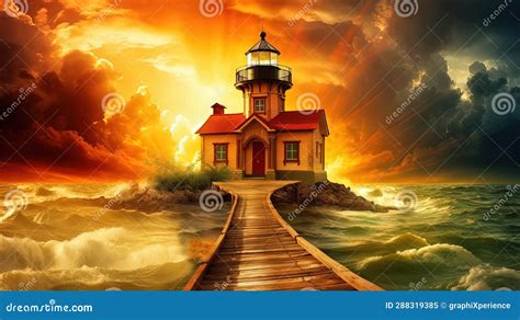 Beacon of Hope Artwork stock illustration. Illustration of peaceful