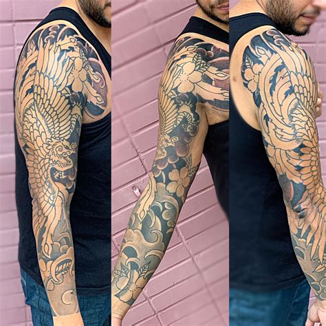 Search for other tattoos on the real yellow pages®. In progress Phoenix sleeve. Background completed after 3rd ...