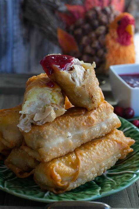 You might make these for the thanksgiving meal next year! Thanksgiving Eggs Rolls - What the Forks for Dinner?