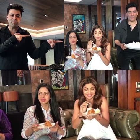 Karan Johar S Sunday Binge With Sridevi And Shilpa Shetty Will Make You Jealous Watch Video