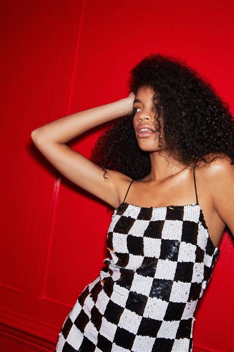 Strappy Checkerboard Embellished Mini Dress Nasty Gal