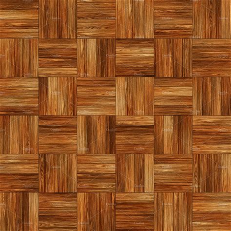Seamless Wood Parquet Texture Chess Brown Custom Designed Textures