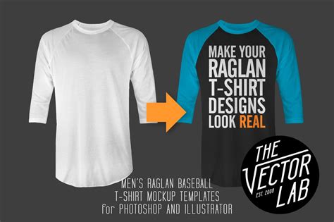 Download Men's Raglan Mockup Templates PSD+AI ~ Product Mockups ~ Creative Market