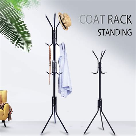 Standing Entryway Coat Rack Coat Tree Hat Hanger Holder 69 Hooks