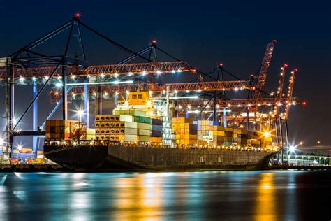 Ship Loaded In New York Container Terminal Ghg Insight