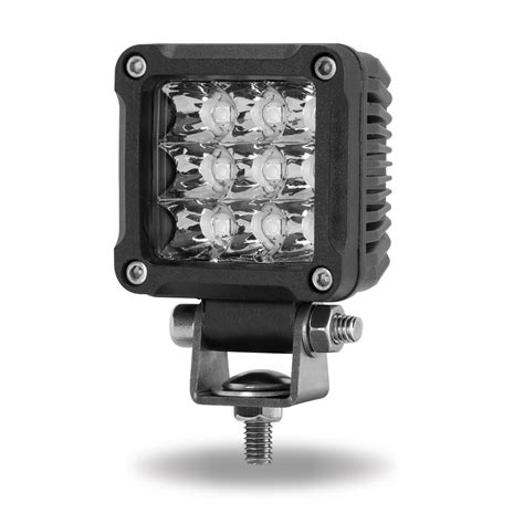 What is the range of motion on the mounting bracket? POS Display of 30 x 2" Mini High Powered Spot LED Work Lamps (1500 Lumens)