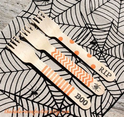 Flash Sale Halloween Dessert Forks With By Thebakersconfections 849