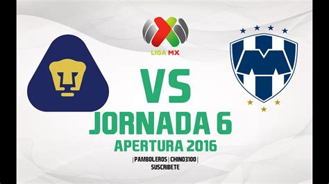 Average number of goals in meetings between pumas and monterrey is 2.7. PUMAS VS MONTERREY | LIGA MX APERTURA 2016 | JORNADA 6 | PRONÓSTICO | SIMULACIÓN - YouTube