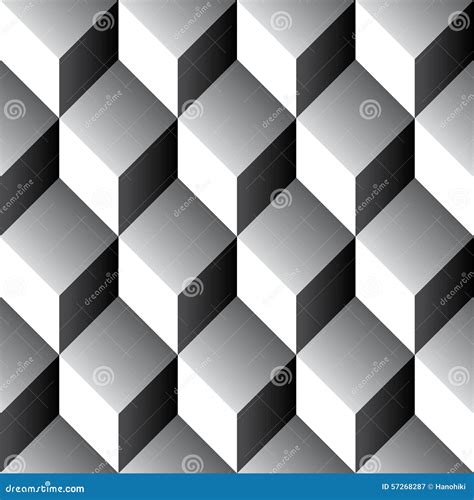 Seamless Geometric Cube Pattern 3d Stock Vector Illustration Of Cubic