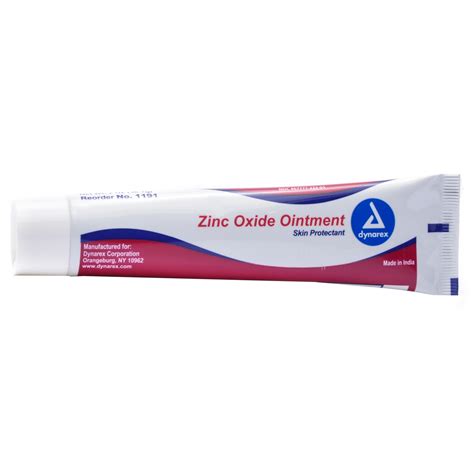 Zinc Oxide Ointment 2 Oz Tube Mfasco Health And Safety