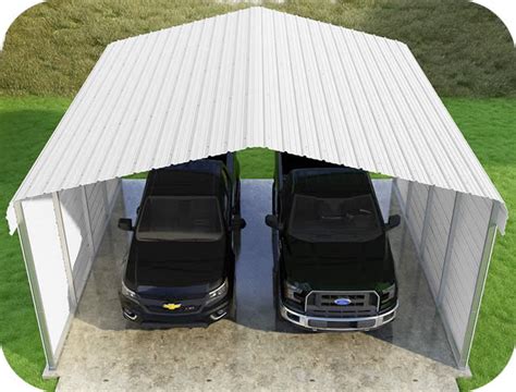 Free delivery and installation including full design control. VersaTube 2-Sided 20x20x10 Classic Steel Carport Kit