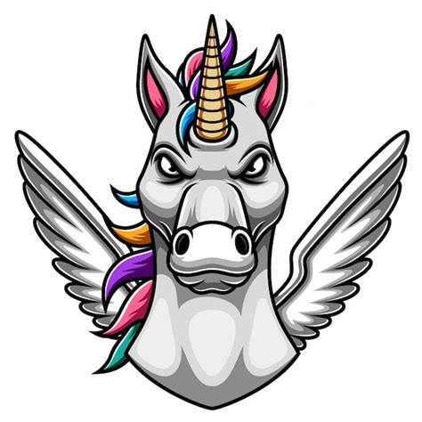 Premium Vector Unicorn Mascot Logo Design
