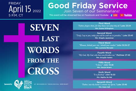 Seven Last Words From The Cross — Mccormick Theological Seminary