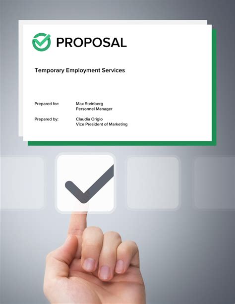 Temp Agency Services Sample Proposal - 5 Steps