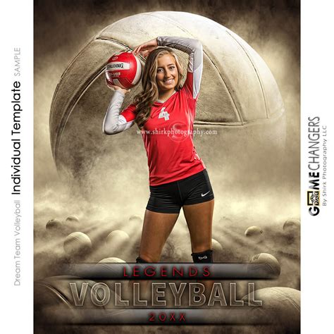 Dream Team Volleyball Photoshop Template Tutorial ⋆ Game Changers By