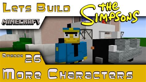 Minecraft Springfield Lets Build More Characters E26 Youtube