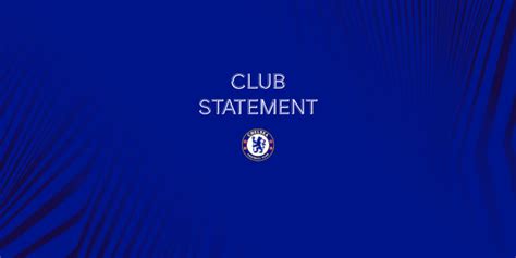 Club Statement Official Site Chelsea Football Club