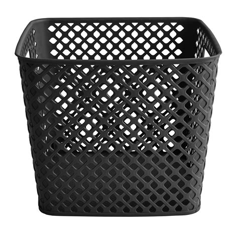 Mainstays 13 Cube Decorative Storage Basket Black