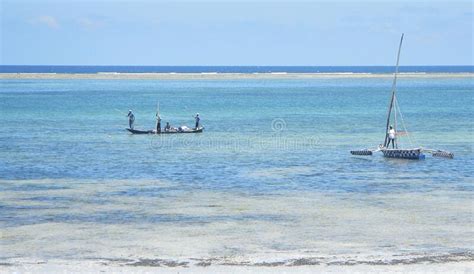 Traditional Boats From Mombasa Kenya Stock Photo Image Of Coast