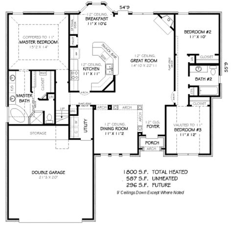  more house plans with angled garages. Traditional Style House Plan - 3 Beds 2 Baths 1800 Sq/Ft ...