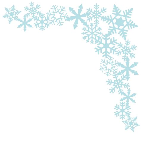 Snowflake Christmas Border 2 Cut File Svg Dxf Png Etsy