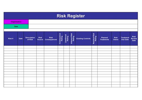 Useful Risk Register Templates Word Excel Templatelab Hot Sex Picture