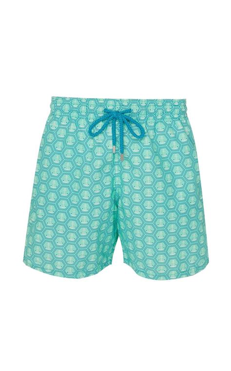 Vilebrequin Moorea Printed Swim Shorts In Blue Modesens Printed