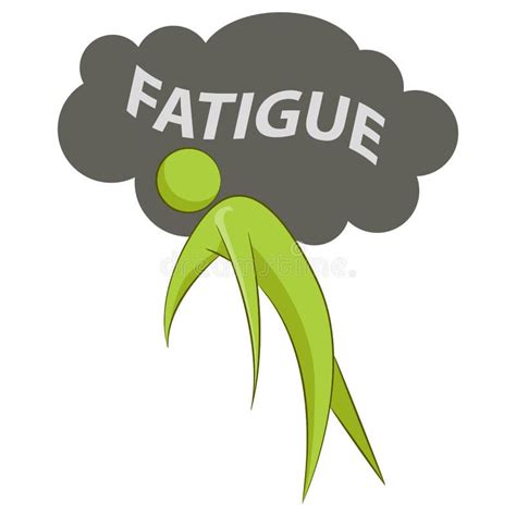 Person Suffering Fatigue Abstrait Illustration De Vecteur