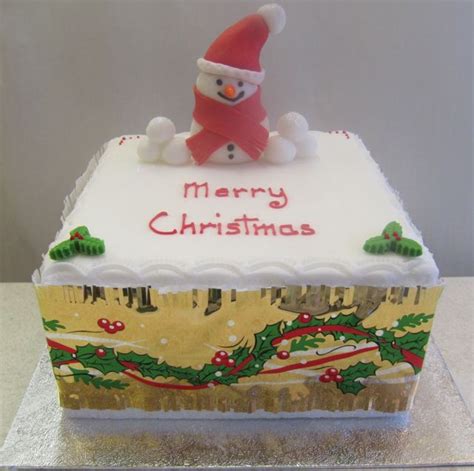 After you learn how to cover a cake with fondant you'll be ready to create spectacular celebration cakes. Christmas Lines - Rathbones Bakery Upholland