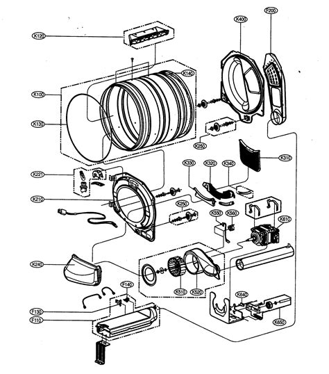 lg dryer parts diagram free wiring diagram