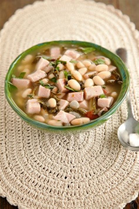 Simple Southern Ham And Bean Soup Recipe By Paula Deen Just A Pinch Recipes