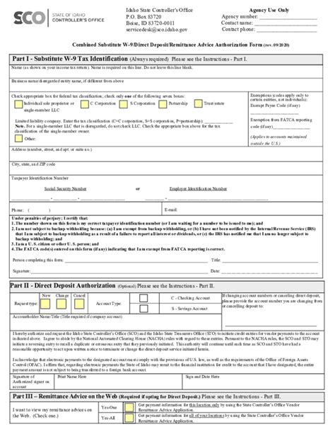 W 9 Form Idaho Fill Out And Sign Online Dochub