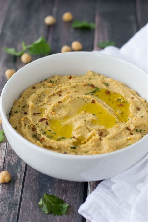 This vegan hummus is made with edamame, garlic, and lemon. Mediterranean Hummus Without Tahini - Mother Thyme ...