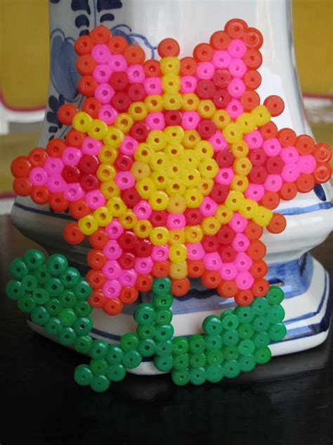 Wonder women perler perler bead pattern. Flower perler beads | Blomster