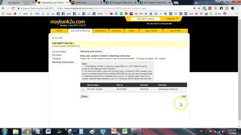 Syarat dan cara daftar maybank2u. Cara Batalkan Auto Debit Maybank