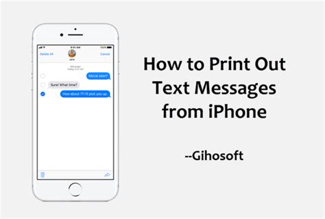How To Print Text Messages From Iphone 4 Simple Ways