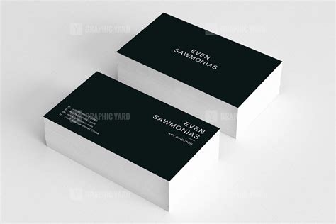 Simple Business Card Design · Graphic Yard Graphic Templates Store
