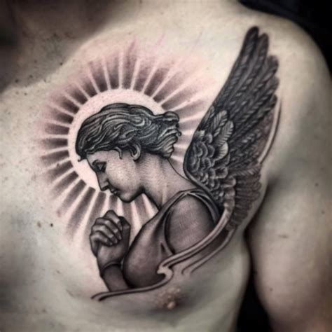 Sometimes, this kind of tattoo is mistakenly seen as wings of a bird. 36+ Beautiful Guardian Angel Tattoo Designs - Buzz Hippy