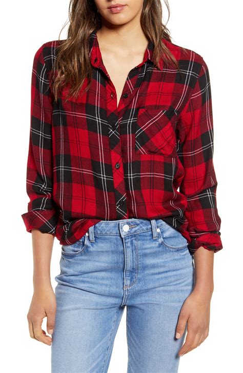 Hunter Plaid Shirt. | Rails hunter plaid shirt, Plaid shirt, Red plaid shirt