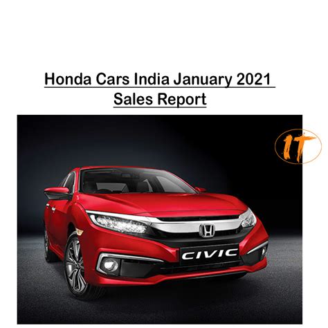 Honda Cars India January 2021 Sales Report