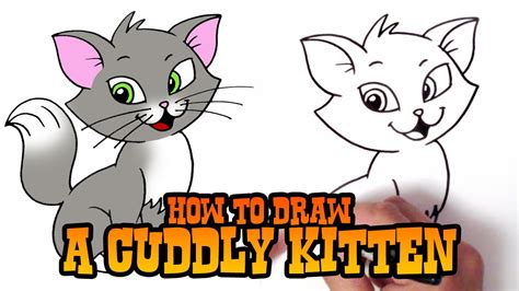 Next, begin sketching out the eyes, then add some shading around the inside of each eye. How to Draw a Cat - Step by Step for Kids - YouTube