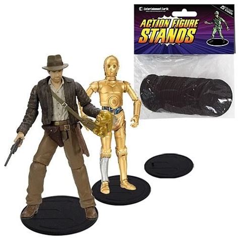 Action Figure Stands 25 Pack Black