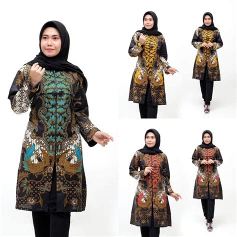 Karena model dan desain busananya yang semakin modern. Model Baju Tunic Batik Terbaru / Baju Tunik Wanita Rasti ...